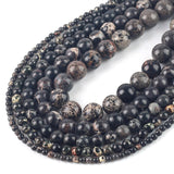 Wholesale Natural Stones Black Sea Sediment Turquoises Imperial Jaspers Beads 4/6/8/10/12MM Fit Diy Beads For Jewelry Making