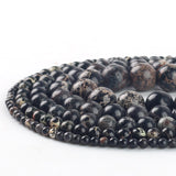 Wholesale Natural Stones Black Sea Sediment Turquoises Imperial Jaspers Beads 4/6/8/10/12MM Fit Diy Beads For Jewelry Making