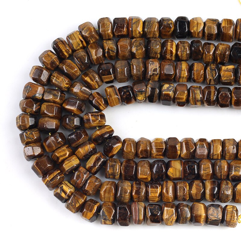 10*15mm Irregular Tiger Eye Stone Beads Natural Special Cut Genuine Loose Spacer Beads For Jewelry DIY Making Bracelets