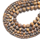 Wholesale Natural Blue Lapis Lazuli Tiger Eye Stones Loose Beads Agates 4/6/8/10/12mm For Jewelry Making DIY Bracelet Necklace