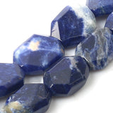 Natural Stone AAA Grade Genuine Blue Sodalite Flat Rectangle 10*20mm Beads For Jewelry Making DIY Bracelet Necklace Earrings