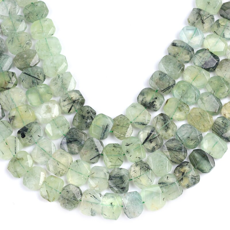 Natural Grape Crystal Stone Beads Transverse Pore Denier Section Loose Beads 15x20mm for Jewelry Making DIY Bracelet