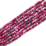 5*8mm Natural Stone Purplish Red Tiger Eye Chips Beads Irregular Freeform Gravel Beads Bracelet for Jewelry Making DIY Necklace