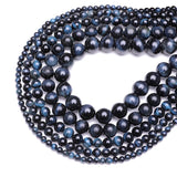 Wholesale Natural Blue Lapis Lazuli Tiger Eye Stones Loose Beads Agates 4/6/8/10/12mm For Jewelry Making DIY Bracelet Necklace