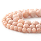 Grade AAA Natural Orange Moonstone Beads Round Loose Stone Beads 4/6/8/10/12mm For Jewelry Making DIY Bracelet Necklace 15 Inch