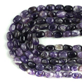 15*22mm Natural Oval Amethyst Loose Spacer Beads For Jewelry Making DIY Handmade Necklace Bracelet Accessories 15Inches