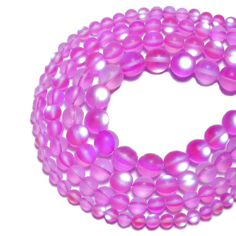 A++ Matte Rose red Frosted Austrian Crystal Round Beads For Jewelry Making 6/8/10/12mm Glitter Austrian Crystal Diy Bracelet