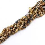 5*8mm Natural Stone Dark Yellow Tiger Eye Chips Beads Irregular Freeform Gravel Beads Bracelet for Jewelry Making DIY Necklace