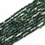 5*8mm Natural Stone Dark Green Tiger Eye Chips Beads Irregular Freeform Gravel Beads Bracelet for Jewelry Making DIY Necklace