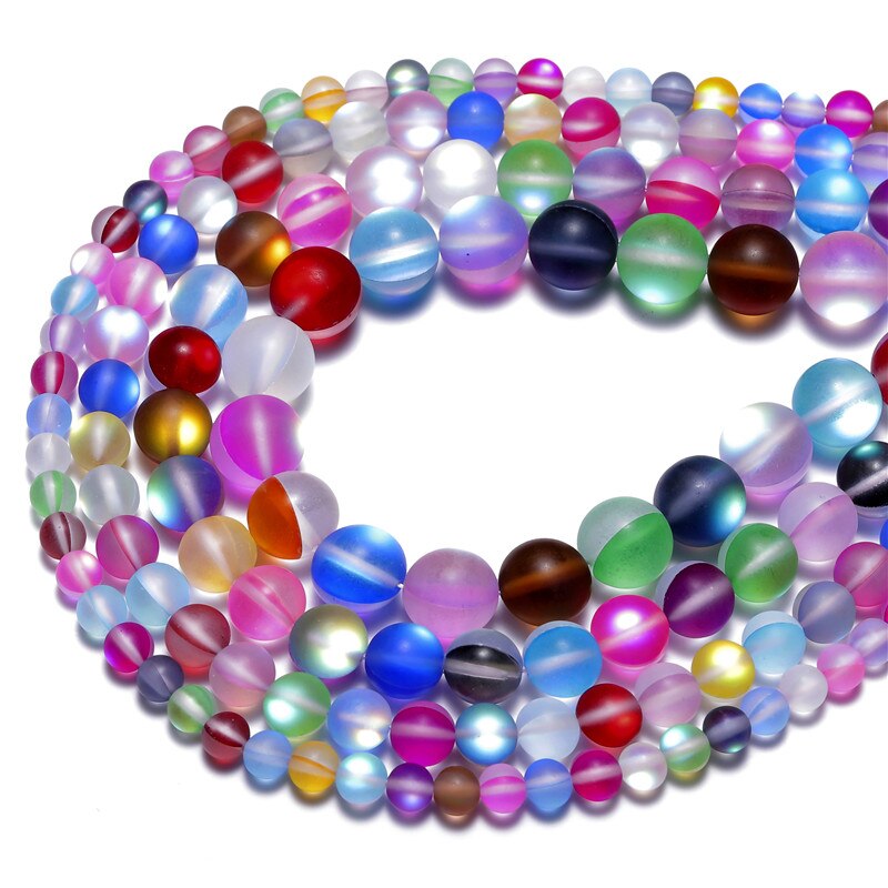 A++ Matte Multi Frosted Austrian Crystal Round Beads For Jewelry Making 6/8/10/12mm Glitter Austrian Crystal Diy Bracelet
