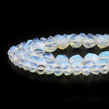 Natural Opal Split Surface Faceted Loose Stone Beads Spacer Beads 15''Strand 6/8/10mm For Jewelry Making DIY Bracelet
