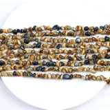 5*8mm Natural Stone Dark Yellow Tiger Eye Chips Beads Irregular Freeform Gravel Beads Bracelet for Jewelry Making DIY Necklace