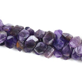 Natural Amethysts Crystal Stone Beads Transverse Pore Denier Section Loose Beads 15x20mm for Jewelry Making DIY Bracelet