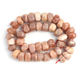 10*15mm Irregular Orange Moon Stone Beads Natural Special Cut Genuine Loose Spacer Beads For Jewelry DIY Making Bracelets