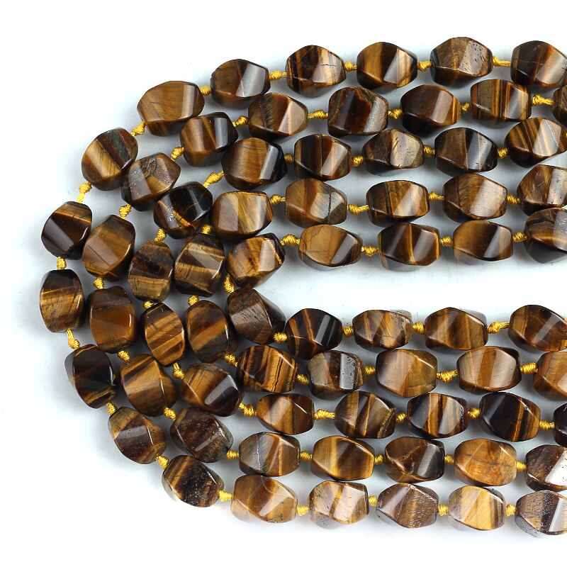 15*22mm Natural Irregular Tiger's eye Loose Spacer Beads For Jewelry Making DIY Necklace Bracelet Accessories 15Inches