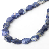 Natural Stone AAA Grade Genuine Blue Sodalite Flat Rectangle 10*20mm Beads For Jewelry Making DIY Bracelet Necklace Earrings
