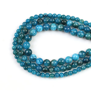 1 strand/lot Natural Stone Jaspers Blue Crystal Angelite Jades Round Beads Stone Loose Spacer Beads for DIY Jewelry Making