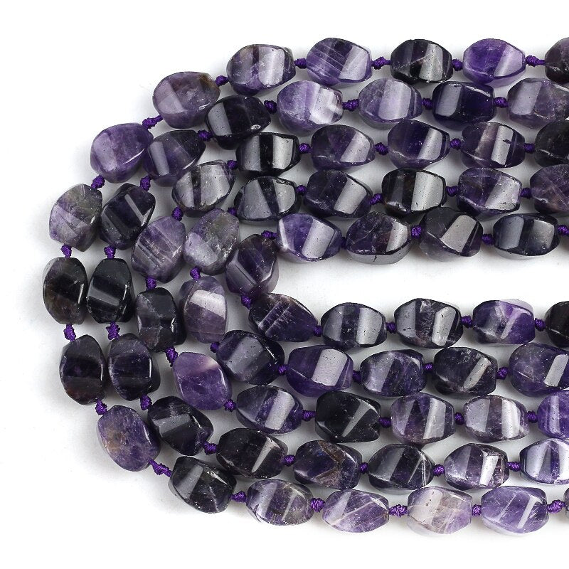 15*22mm Natural Irregular Amethysts Loose Spacer Beads For Jewelry Making DIY Necklace Bracelet Accessories 15Inches