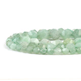 Natural Green Aventurin Split Surface Faceted Loose Stone Beads Spacer Beads 15''Strand 6/8/10mm For Jewelry Making DIY Bracelet