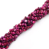 5*8mm Natural Stone Purplish Red Tiger Eye Chips Beads Irregular Freeform Gravel Beads Bracelet for Jewelry Making DIY Necklace