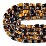 Wholesale Natural Faceted Tiger Eye Stone Beads octagonal Spacer Beads for Jewelry DIY Making Bracelet Necklace Accessories