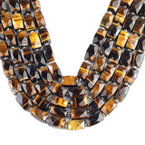 Wholesale Natural Faceted Tiger Eye Stone Beads octagonal Spacer Beads for Jewelry DIY Making Bracelet Necklace Accessories