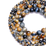 Fctory Price Natural Stone dream Tiger Eye Agat Round Beads 15" Strand 6 8 10 12MM Pick Size Beads For Jewelry Making