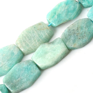 Natural Stone AAA Grade Genuine Amazonite Flat Rectangle 10*20mm Beads For Jewelry Making DIY Bracelet Necklace Earrings