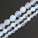 Natural Opal Split Surface Faceted Loose Stone Beads Spacer Beads 15''Strand 6/8/10mm For Jewelry Making DIY Bracelet