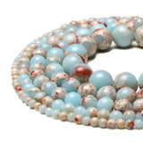 Wholesale Green ShouShan Stone Round Beads Snakeskin Stone Beads Diy Bracelet Necklace For Jewelry Making 4/6/8/10/12mm