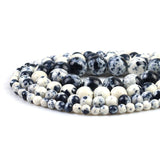 Black White Colorful Rain Jaspers Round Beads Natural Loose Stone Beads For DIY Jewelry Making 4/6/8/10/12mm Bracelet 15''