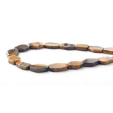 Natural Gem stone Yellow Tiger eyes Natural Stone Loose Beads Flat Rectangle 10*20mm For Jewelry Making Diy Bracelet Necklace