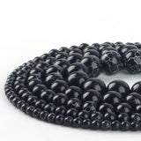 Wholesale Natural Black Howlite Turquoise Round Loose Beads 4 6 8 10 12 Bracelet Fit Diy Charm Beads For Jewelry Making