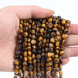 5*8mm Oval Shape Stone Beads Natural Tiger Eye Loose Beads For Jewelry Making DIY Bracelet Necklace