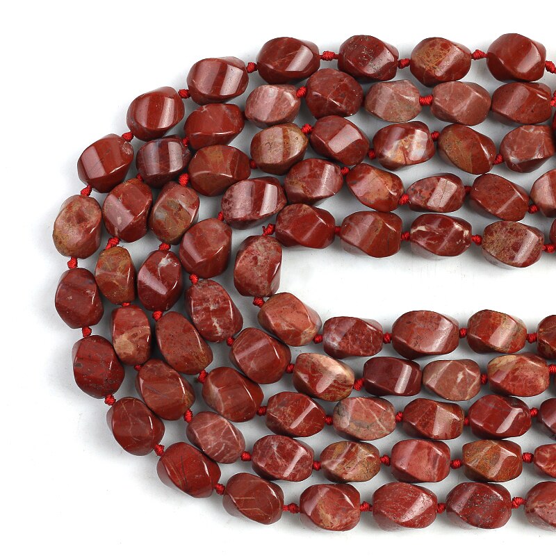 15*22mm Natural Irregular Redstone Loose Spacer Beads For Jewelry Making DIY Necklace Bracelet Accessories 15Inches