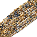 5*8mm Natural Stone Dark Yellow Tiger Eye Chips Beads Irregular Freeform Gravel Beads Bracelet for Jewelry Making DIY Necklace