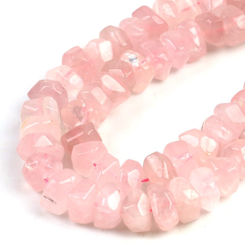 10*15mm Faceted Beads Natural Crystal Powder Irregular Special Cut Genuine Stone Loose Spacer Beads For Jewelry DIY Making