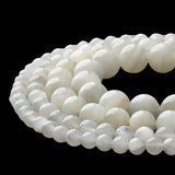 Grade AAA Natural White Moonstone Beads Round Loose Stone Beads 4/6/8/10/12mm For Jewelry Making DIY Bracelet Necklace 15 Inch