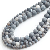 Wholesale 6/8/10mm Matte Striped Drusy Agates Round Loose Beads For Jewelry Making DIY Bracelets 15inch/strand