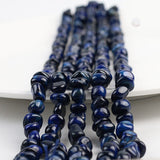 5*8mm Natural Stone Dark Blue Tiger Eye Chips Beads Irregular Freeform Gravel Beads Bracelet for Jewelry Making DIY Necklace