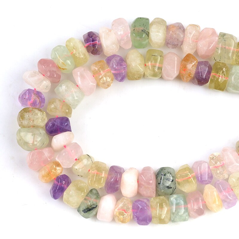 10*15mm Irregular Mix Quartz Stone Beads Natural Special Cut Genuine Loose Spacer Beads For Jewelry DIY Making Bracelets