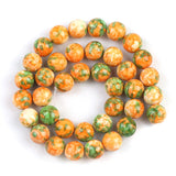 Yellow Green Colorful Rain Jaspers Round Beads Natural Loose Stone Beads For DIY Jewelry Making 4/6/8/10/12mm Bracelet 15''