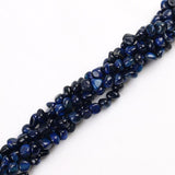 5*8mm Natural Stone Dark Blue Tiger Eye Chips Beads Irregular Freeform Gravel Beads Bracelet for Jewelry Making DIY Necklace