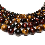 Africa Natural Tricolor Tiger Eye Beads 4-14mm Natural Gemstone Diy Charm Beads For Jewelry Making Hot sale