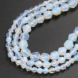 Natural Opal Split Surface Faceted Loose Stone Beads Spacer Beads 15''Strand 6/8/10mm For Jewelry Making DIY Bracelet