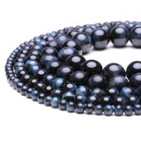 Wholesale Natural Blue Lapis Lazuli Tiger Eye Stones Loose Beads Agates 4/6/8/10/12mm For Jewelry Making DIY Bracelet Necklace