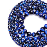 A++ Natural Stone Beads Lapis Blue Tiger Eye Round Beads For Jewelry Making 15inch Pick Size 6.8.10.12mm Making Bracelet