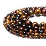 Africa Natural Tricolor Tiger Eye Beads 4-14mm Natural Gemstone Diy Charm Beads For Jewelry Making Hot sale