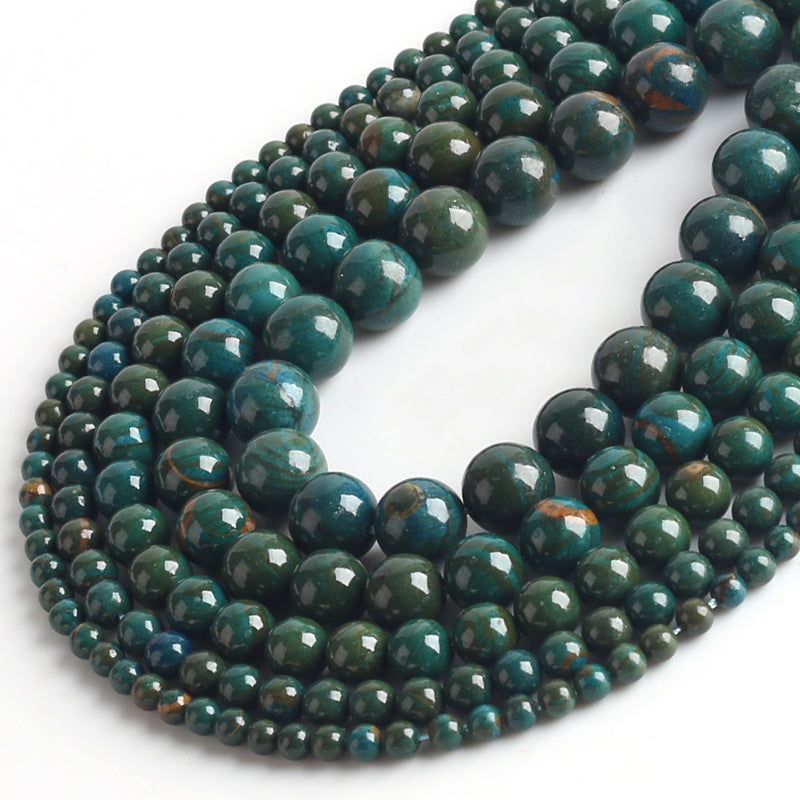 Natural Stone Beads Phoenix Jades Round Loose Beads for Jewelry Making DIY Bracelets 15'' 4mm 6mm 8mm 10mm 12mm
