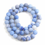 Natural Stone Matte Frosted Jaspers Agates Amazonite Jades Quartz Turquoises Round Spacer Bead For Jewelry Making DIY Accessorie